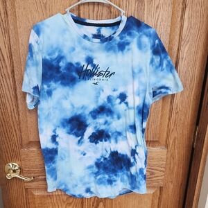 Hollister Ocean Blue Tie-Dye Tee